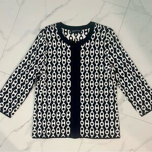 Jones New York zip up top